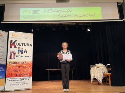 Sukces Emilii Gabryś w 71. Ogólnopolskim Konkursie Recytatorskim